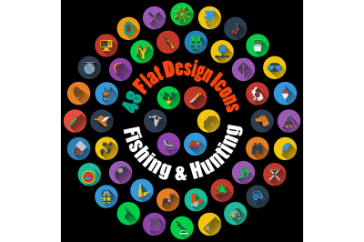 Hunting and Fishing Icons