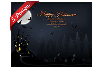 5 Halloween Greeting Cards