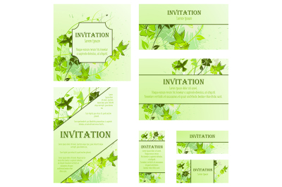 Set of Invitation Cards