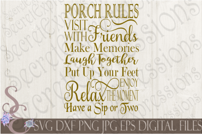 Porch Rules SVG