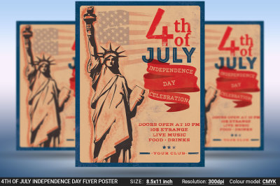 4th Of July Independence Day Flyer Poster