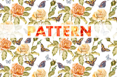 8 bright watercolor patterns