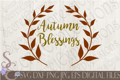 Autumn Blessings SVG