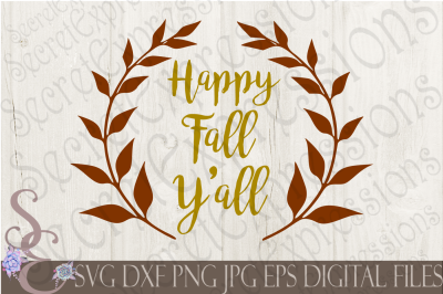 Happy Fall Y'All SVG