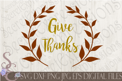 Give Thanks SVG