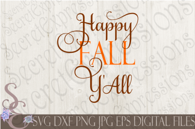 Happy Fall Y&#039;All SVG