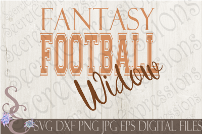 Fantasy Football Widow SVG