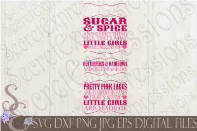 Little Girls Are Made Of SVG