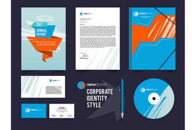 Different business identity elements set