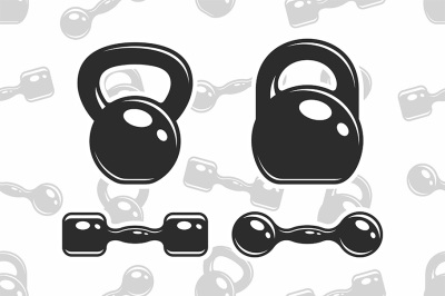 Dumbbells and kettlebells + pattern