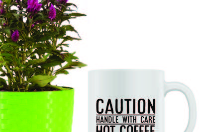 Caution handle with care hot coffee Printable