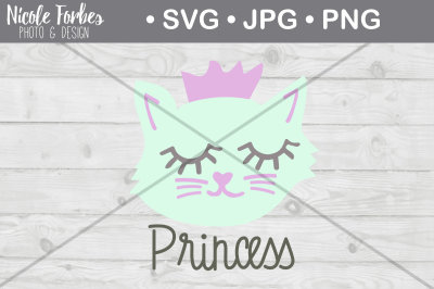 Princess Cat SVG Cut File