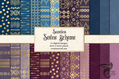 Serene Boheme digital paper