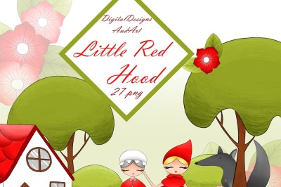 Little red riding hood clipart