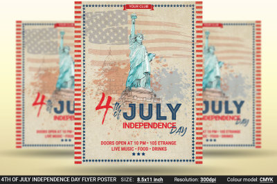 4th Of July Independence Day Flyer Poster