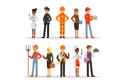 People group in different professions