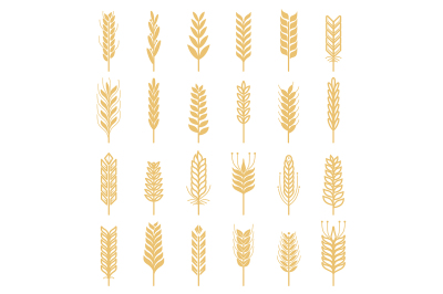 Agricultural vector icons set