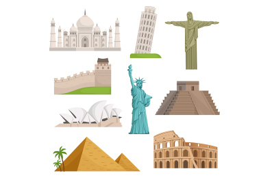  Different historical famous landmarks