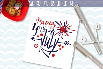 Happy 4th of July SVG America Firecracker Clipart Svg