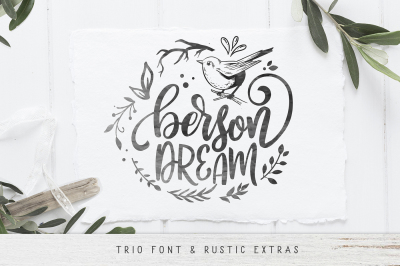 Berson Dream Font TRIO and extras