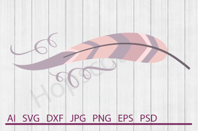 Feather SVG&2C; Feather DXF&2C; Cuttable File