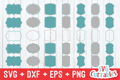 Frames SVG - Labels SVG - set D