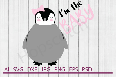 Penguin SVG, Penguin DXF, Cuttable File