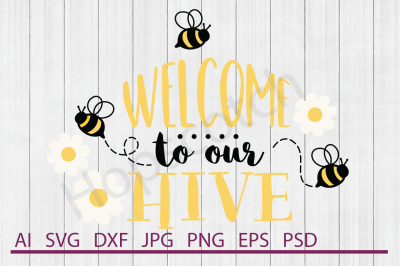 Bee SVG, Bee DXF, Cuttable File