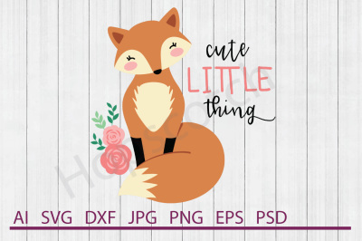 Fox SVG, Fox DXF, Cuttable File