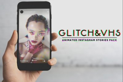Glitch&VHS Animated Stories Pack