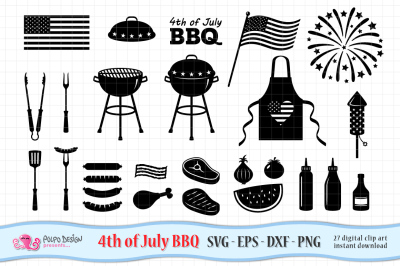 4th of July Barbecue SVG