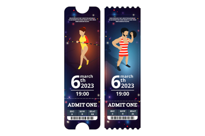  Circus tickets design