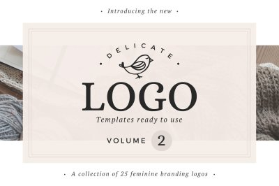 25 Delicate Feminine Logos - Vol 2