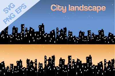 City silhouette, city skyline