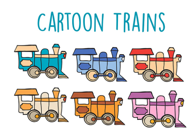 Vector Cartoon locomotive