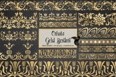 Ornate Gold Borders Clipart
