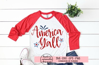 America Y&#039;all SVG DXF EPS PNG Cut File • Cricut • Silhouette