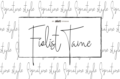 Fiolist Tame Typeface