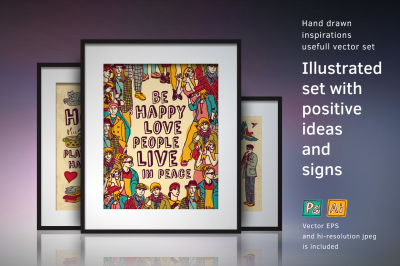 Positive ideas poster collection