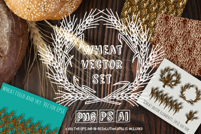Wheat vector set