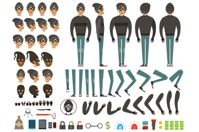 Mascot or character design of bandit