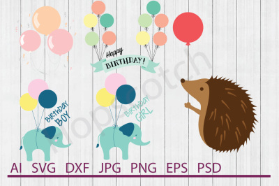 Birthday Bundle, SVG Files, DXF Files, Cuttable Files