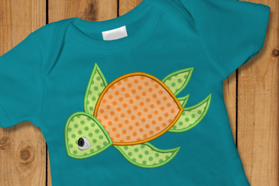 Sea Turtle | Applique Embroidery