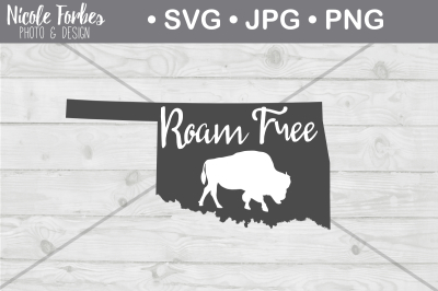 Roam Free Oklahoma SVG Cut File