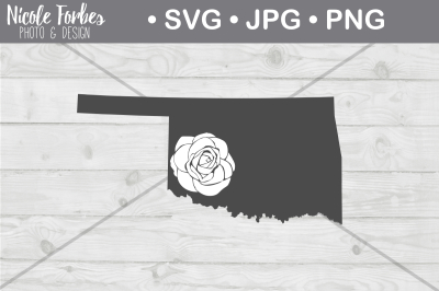 Oklahoma Rose SVG Cut File