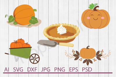 Pumpkin Bundle, SVG Files, DXF Files, Cuttable Files