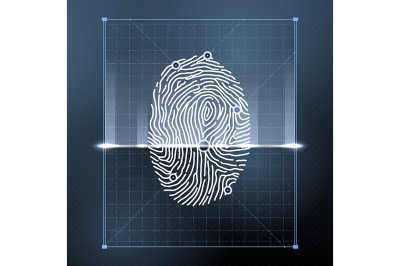  Fingerprint biometric scan for personal verification