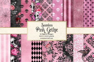 Pink Gothic Digital Paper