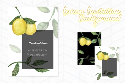 Lemon Invitation Background 1