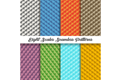 Eight Scales Seamless Patterns